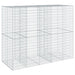 Coș gabion cu capac, 250x100x200 cm, fier galvanizat - WALTI WALTI