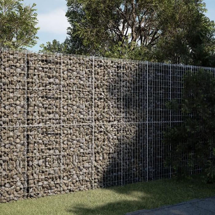 Coș gabion cu capac, 250x100x200 cm, fier galvanizat - WALTI WALTI