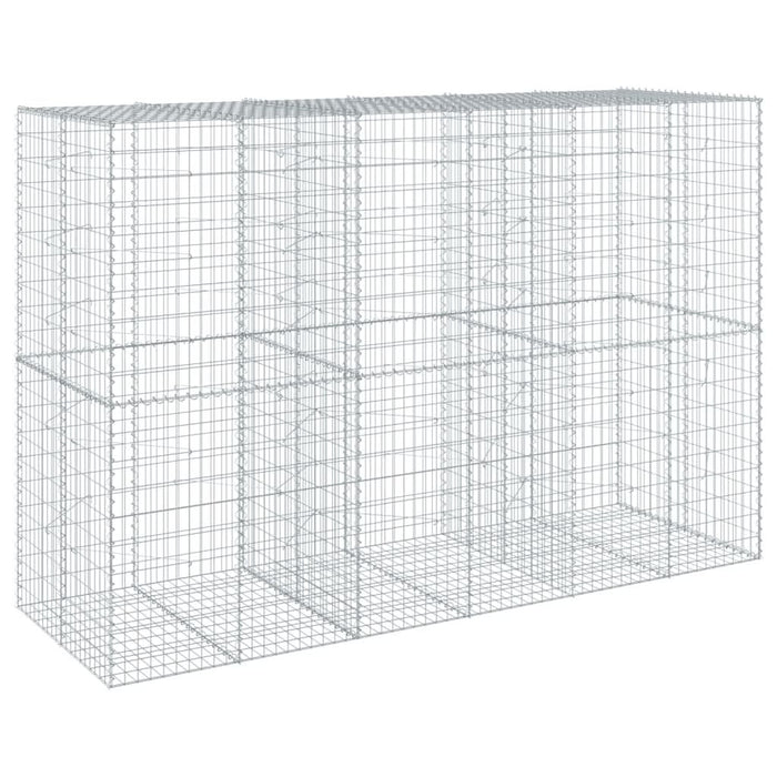 Coș gabion cu capac, 300x100x200 cm, fier galvanizat - WALTI WALTI