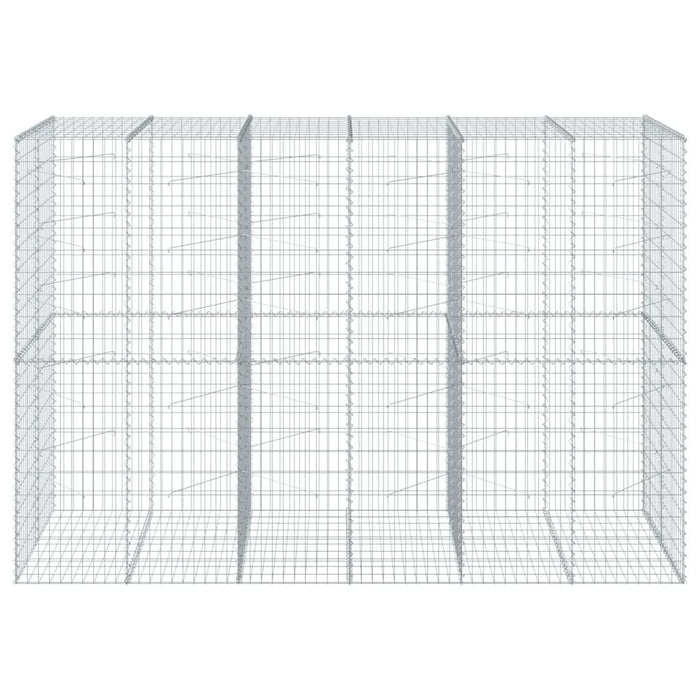 Coș gabion cu capac, 300x100x200 cm, fier galvanizat - WALTI WALTI