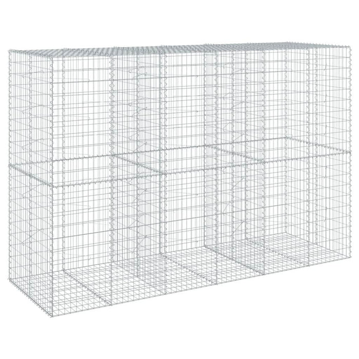 Coș gabion cu capac, 300x100x200 cm, fier galvanizat - WALTI WALTI
