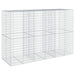 Coș gabion cu capac, 300x100x200 cm, fier galvanizat - WALTI WALTI