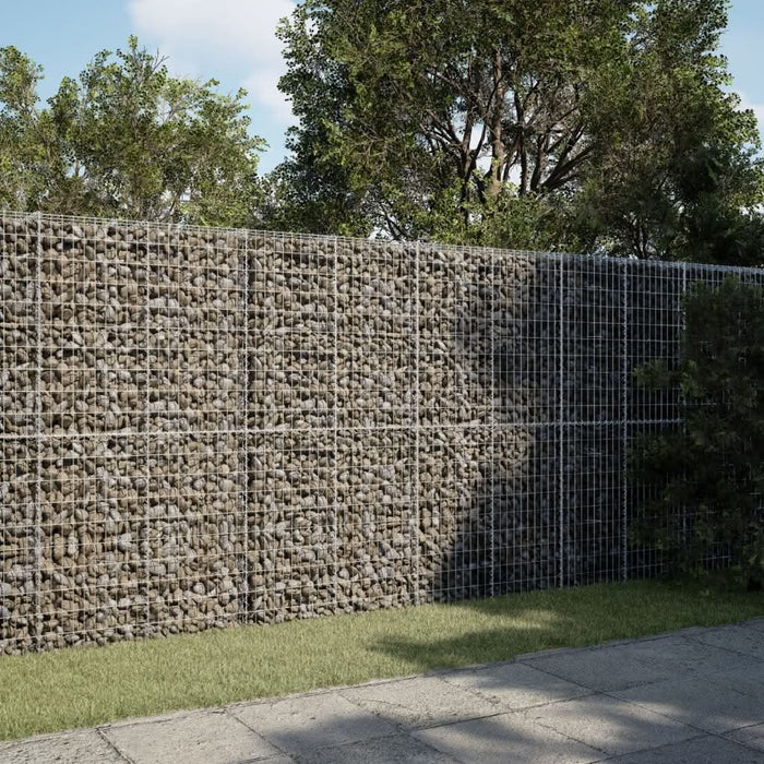 Coș gabion cu capac, 300x100x200 cm, fier galvanizat - WALTI WALTI