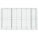 Coș gabion cu capac, 350x100x200 cm, fier galvanizat - WALTI WALTI