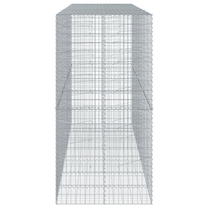 Coș gabion cu capac, 350x100x200 cm, fier galvanizat - WALTI WALTI