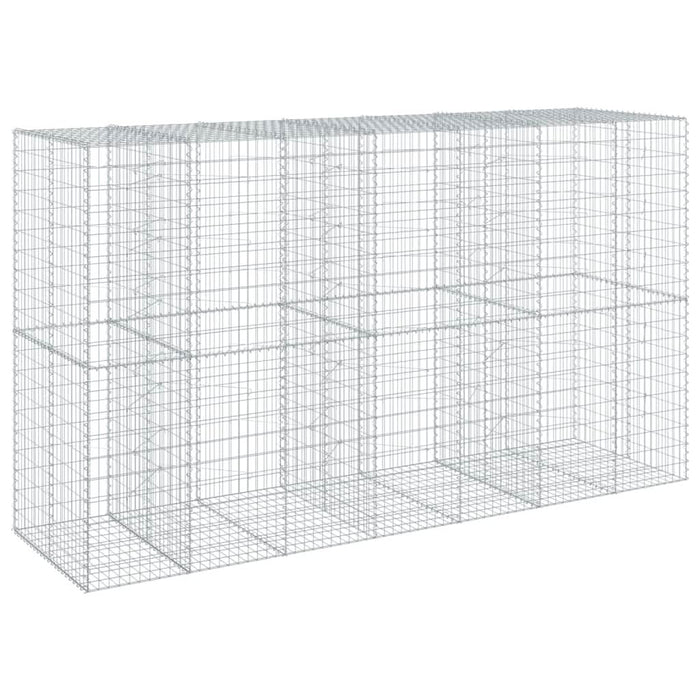 Coș gabion cu capac, 350x100x200 cm, fier galvanizat - WALTI WALTI