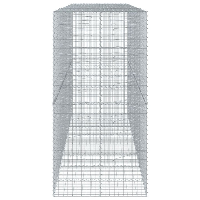 Coș gabion cu capac, 400x100x200 cm, fier galvanizat - WALTI WALTI