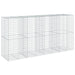 Coș gabion cu capac, 400x100x200 cm, fier galvanizat - WALTI WALTI