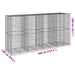 Coș gabion cu capac, 400x100x200 cm, fier galvanizat - WALTI WALTI