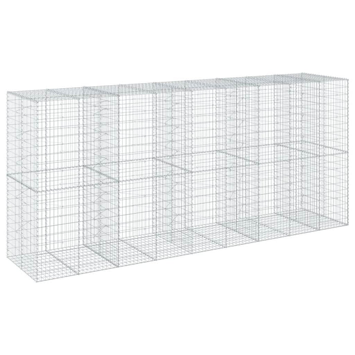 Coș gabion cu capac, 450x100x200 cm, fier galvanizat - WALTI WALTI