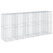 Coș gabion cu capac, 450x100x200 cm, fier galvanizat - WALTI WALTI