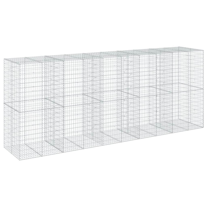 Coș gabion cu capac, 500x100x200 cm, fier galvanizat - WALTI WALTI