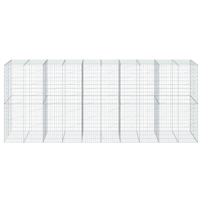Coș gabion cu capac, 500x100x200 cm, fier galvanizat - WALTI WALTI
