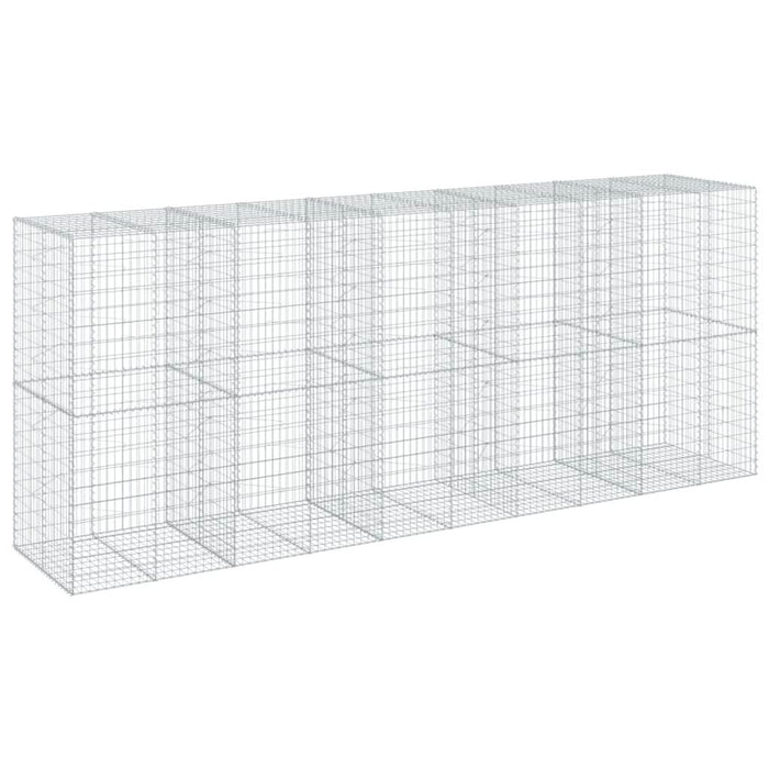 Coș gabion cu capac, 500x100x200 cm, fier galvanizat - WALTI WALTI