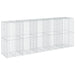 Coș gabion cu capac, 500x100x200 cm, fier galvanizat - WALTI WALTI