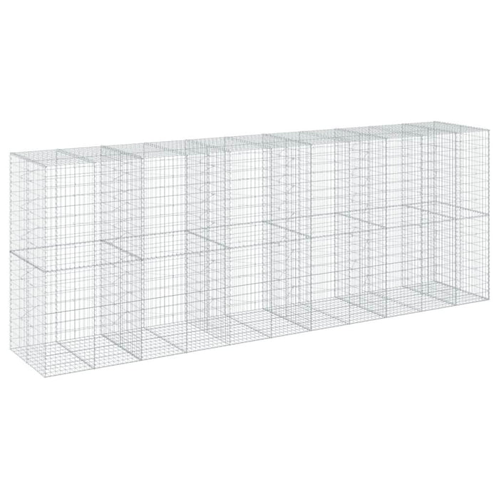 Coș gabion cu capac, 550x100x200 cm, fier galvanizat - WALTI WALTI