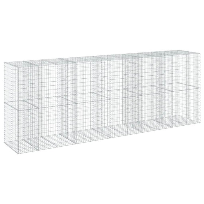 Coș gabion cu capac, 550x100x200 cm, fier galvanizat - WALTI WALTI