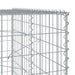 Coș gabion cu capac, 600x100x200 cm, fier galvanizat - WALTI WALTI