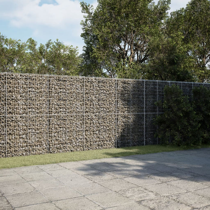 Coș gabion cu capac, 600x100x200 cm, fier galvanizat - WALTI WALTI