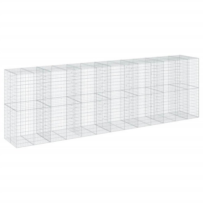 Coș gabion cu capac, 650x100x200 cm, fier galvanizat - WALTI WALTI