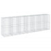 Coș gabion cu capac, 650x100x200 cm, fier galvanizat - WALTI WALTI