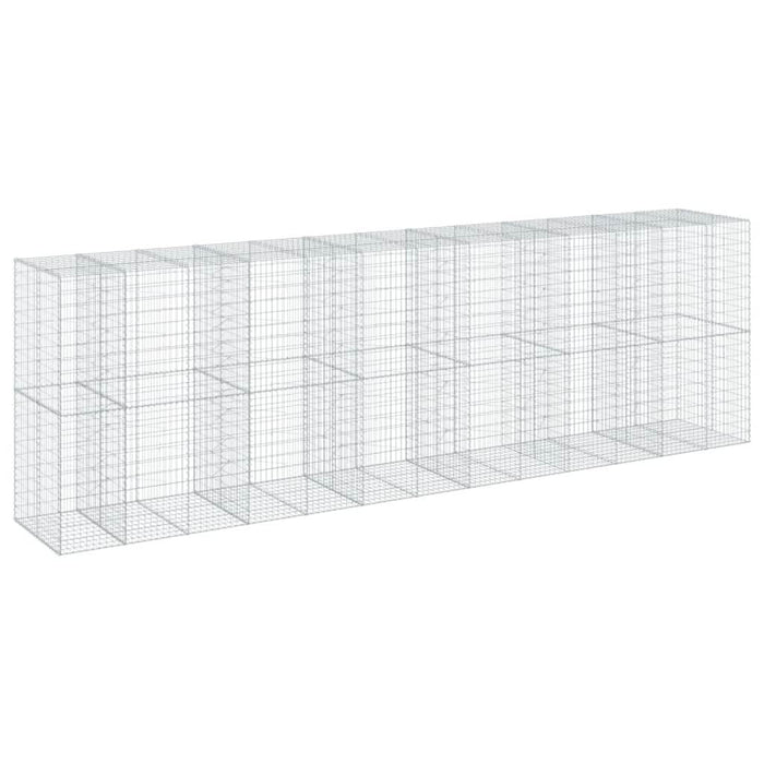 Coș gabion cu capac, 650x100x200 cm, fier galvanizat - WALTI WALTI