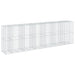 Coș gabion cu capac, 650x100x200 cm, fier galvanizat - WALTI WALTI
