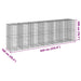 Coș gabion cu capac, 650x100x200 cm, fier galvanizat - WALTI WALTI