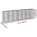 Coș gabion cu capac, 700x100x200 cm, fier galvanizat - WALTI WALTI