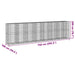 Coș gabion cu capac, 750x100x200 cm, fier galvanizat - WALTI WALTI