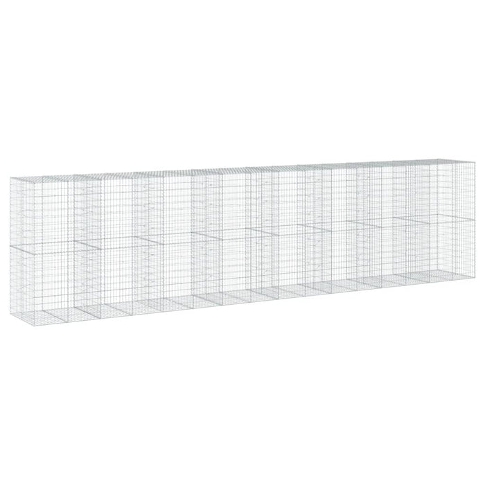 Coș gabion cu capac, 800x100x200 cm, fier galvanizat - WALTI WALTI