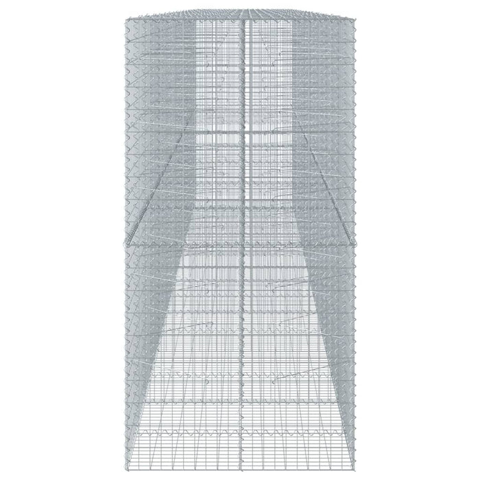 Coș gabion cu capac, 800x100x200 cm, fier galvanizat - WALTI WALTI