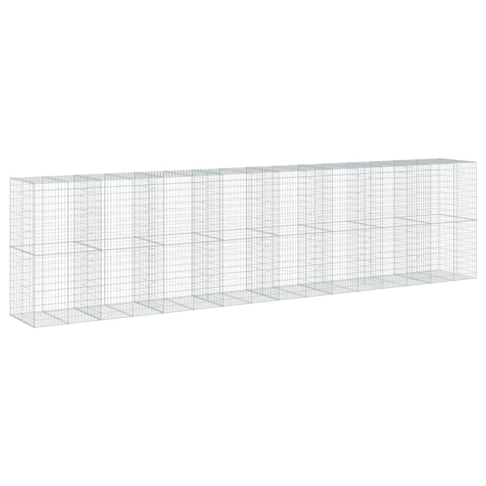 Coș gabion cu capac, 800x100x200 cm, fier galvanizat - WALTI WALTI