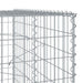Coș gabion cu capac, 800x100x200 cm, fier galvanizat - WALTI WALTI