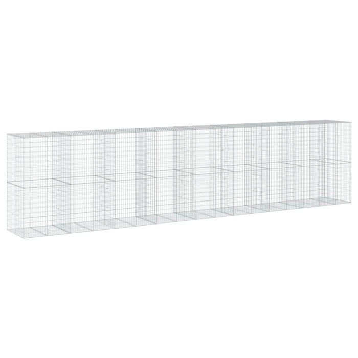 Coș gabion cu capac, 850x100x200 cm, fier galvanizat - WALTI WALTI