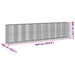 Coș gabion cu capac, 850x100x200 cm, fier galvanizat - WALTI WALTI