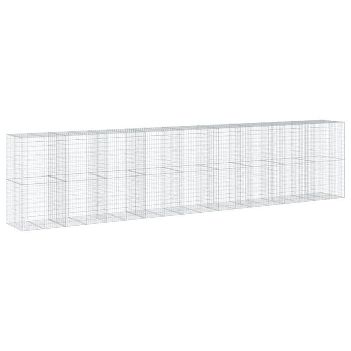 Coș gabion cu capac, 900x100x200 cm, fier galvanizat - WALTI WALTI