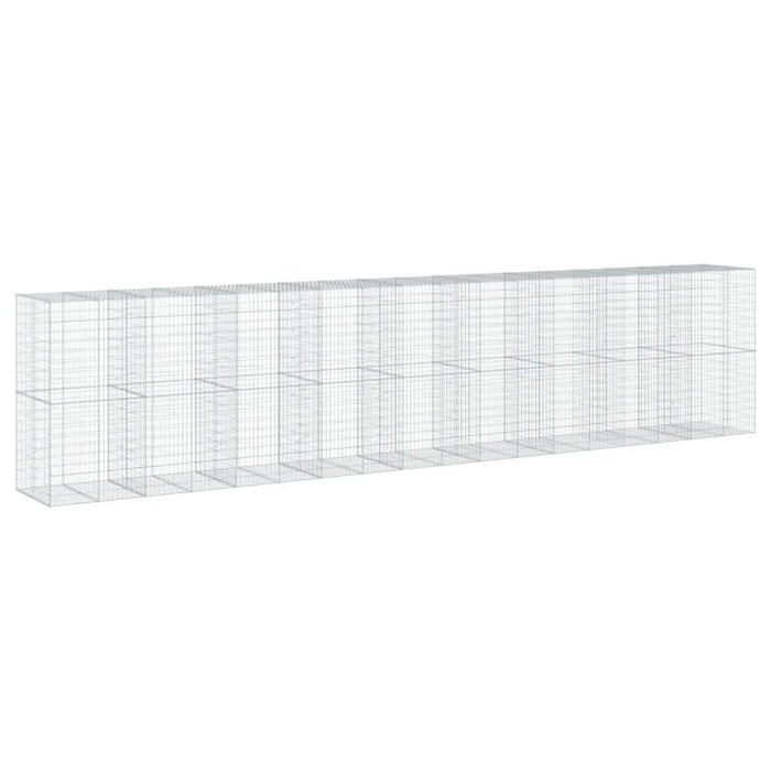Coș gabion cu capac, 900x100x200 cm, fier galvanizat - WALTI WALTI