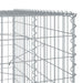 Coș gabion cu capac, 950x100x200 cm, fier galvanizat - WALTI WALTI