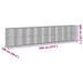Coș gabion cu capac, 950x100x200 cm, fier galvanizat - WALTI WALTI