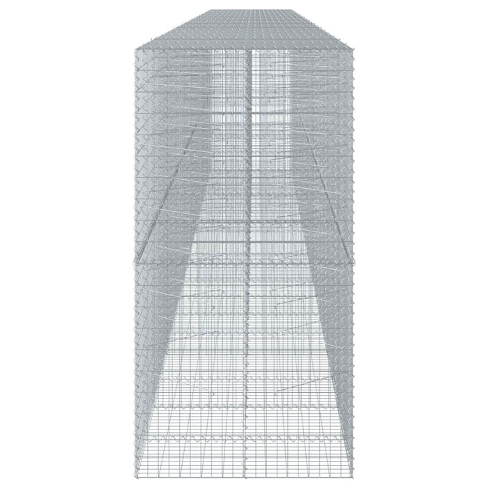 Coș gabion cu capac, 1000x100x200 cm, fier galvanizat - WALTI WALTI