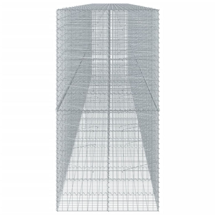 Coș gabion cu capac, 1050x100x200 cm, fier galvanizat - WALTI WALTI
