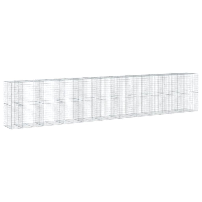 Coș gabion cu capac, 1050x100x200 cm, fier galvanizat - WALTI WALTI