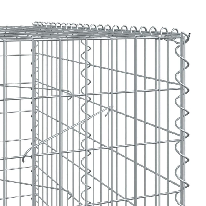 Coș gabion cu capac, 1050x100x200 cm, fier galvanizat - WALTI WALTI