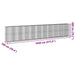 Coș gabion cu capac, 1050x100x200 cm, fier galvanizat - WALTI WALTI