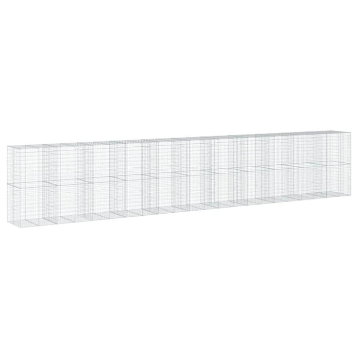 Coș gabion cu capac, 1100x100x200 cm, fier galvanizat - WALTI WALTI