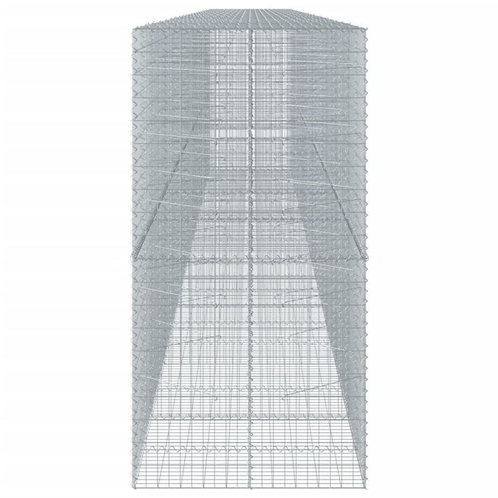 Coș gabion cu capac, 1100x100x200 cm, fier galvanizat - WALTI WALTI