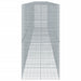 Coș gabion cu capac, 1100x100x200 cm, fier galvanizat - WALTI WALTI