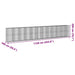 Coș gabion cu capac, 1150x100x200 cm, fier galvanizat - WALTI WALTI
