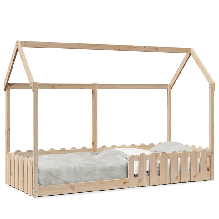 Cadru pat tip casă pentru copii, 80x200 cm, lemn masiv de pin - WALTI WALTI